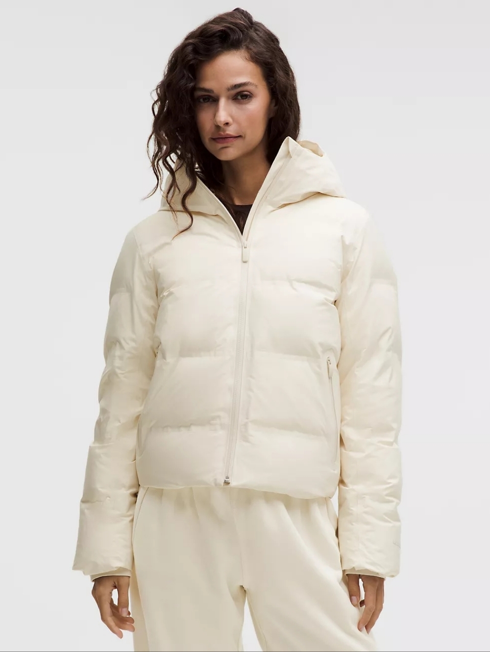 NWOT Lululemon Slush Hour 600-Down-Fill Waterproof Jacket Natural Ivory